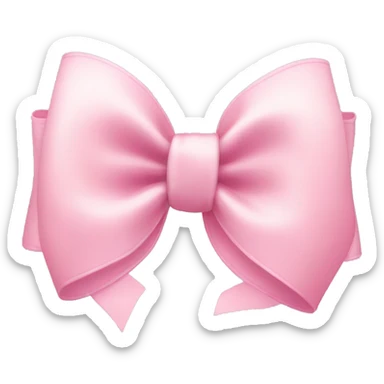 Pastel pink cute bow sticker