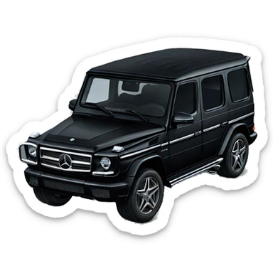 Black Mercedes G wagon  sticker