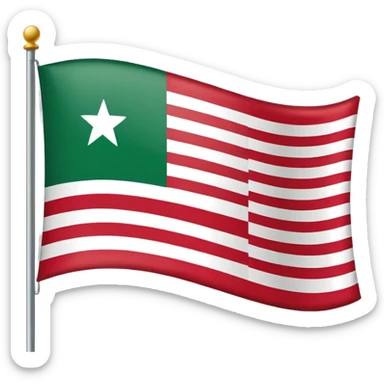 New England flag  sticker