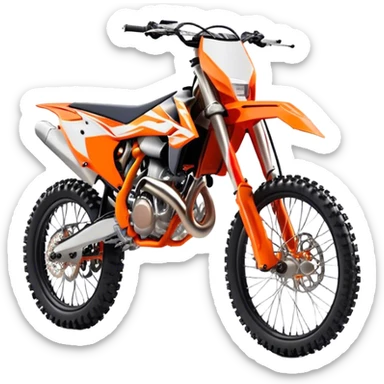 KTM Dirtbike - KTM 250 SX (Model Year: 2021) (Iconic colour: Orange) sticker