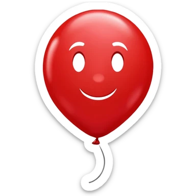 80 birthday balloon sticker