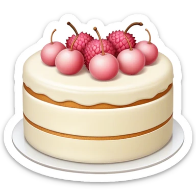 lychee cake sticker