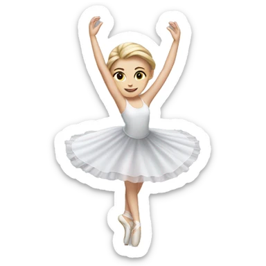 white girl Dancing Ballet sticker