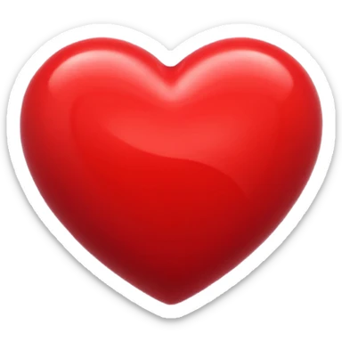 iPhone emoji: dark red heart sticker