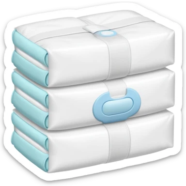 Diaper pack – folded diapers sticker