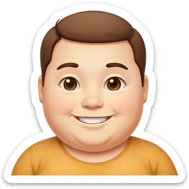 short chubby person sticker