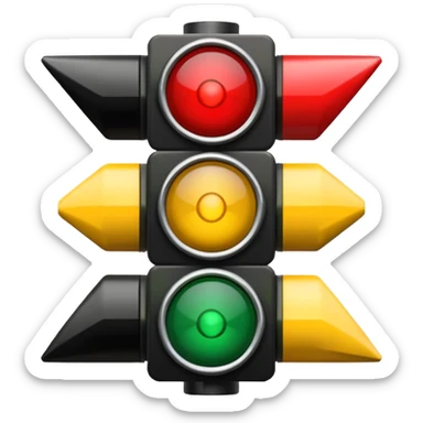 mac os icon rotation retro traffic signal arrows rotating sticker