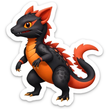 Salandit-Noibat-Litten-Hybrid (Full body) sticker