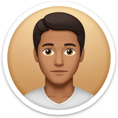 Brian White (Actor) with dark brown hair sticker