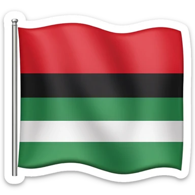 Iraqi baathist sadam flag sticker