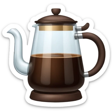 brewing coffee pot sticker