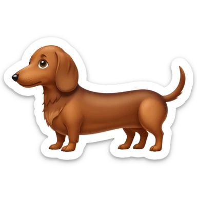 Wiener dog sticker