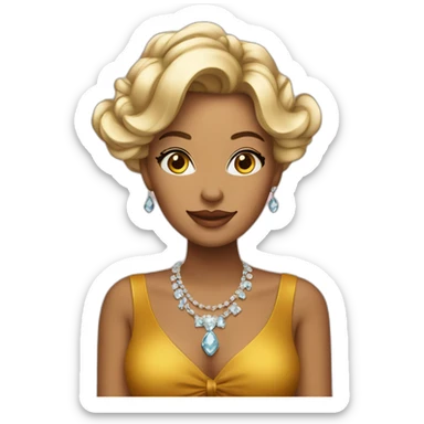 Lv Fancy woman sticker