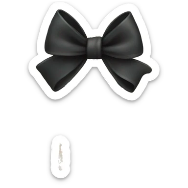 black bow sticker