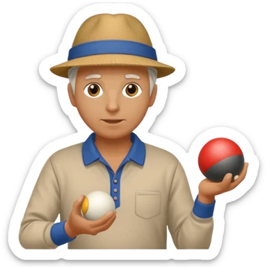 jouer de petanque sticker