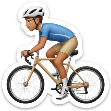 generate one bike and rider but in verticle direction sticker