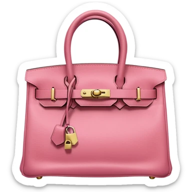 Birkin bag pink sticker