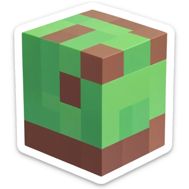 minecraft block sticker