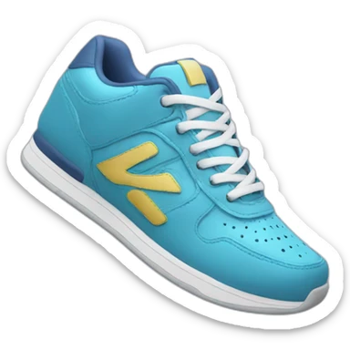 a form and a sneaker morphing into 1 new item sticker