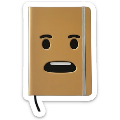 Moleskine notebook sticker