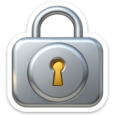 Lock symbol  sticker