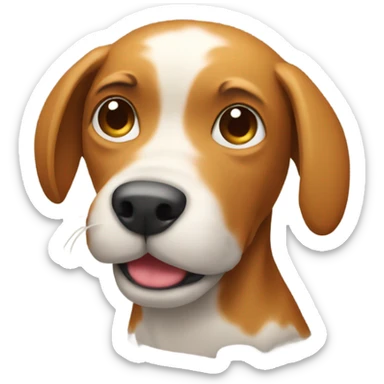 A dog pooping sticker