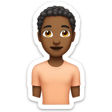 A skin color peach sticker