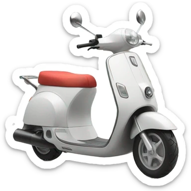 a scooter on the beach where it is beach background sticker