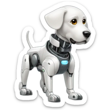 Robotic dog sticker