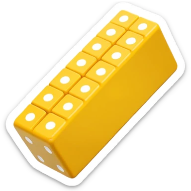 Prompt 16: "One source of income = HUGE risk."
Graphic: 🧱 Domino block icon (white) tipping yellow.
Animation: Block falls over.
Background: Transparent.
 sticker