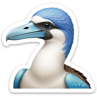 blue footed bird  sticker