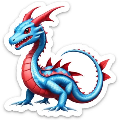 Salamence-Salandit-Gyarados-Dratini-Flygon-Dragonair-fusion-hybrid-creature  sticker
