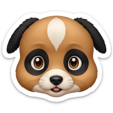 Baby dog face 🐈‍⬛ sticker