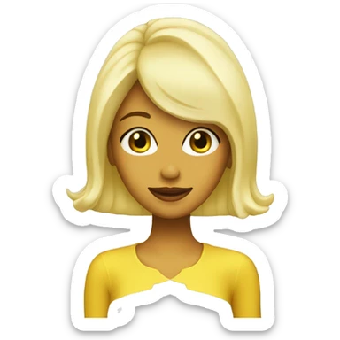 blonde lemon drop sticker