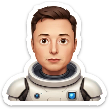 Elon must on mars  sticker