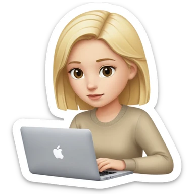 emojis.com девушка-блондинка-работет-за-macbook-it-.png sticker