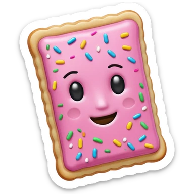 Make me a pop tart emoji that i can copy and paste in a text box sticker