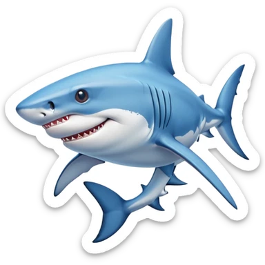 Shark whearing Jordan sticker