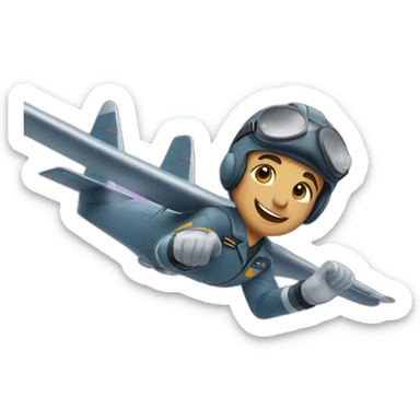 Acrobatics pilot sticker