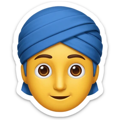 Yuvarlak bir mavi tik emojisi sticker