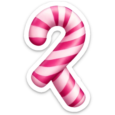 pink candycane sticker