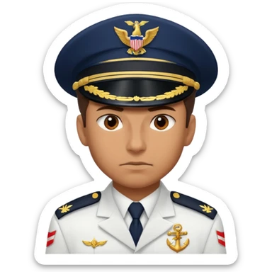 serious fighter of the navy sticker