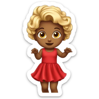 baby-dance-reddress sticker