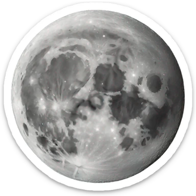 Moon landing sticker