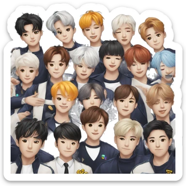 Logo oficial del grupo de kpop ASTRO  sticker