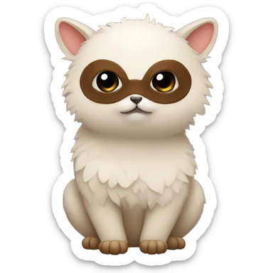 cute masked animal critter sticker