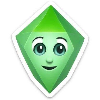 a plumbob from The Sims 3 sticker