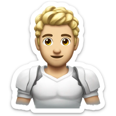 gamer white diadems videogames sticker