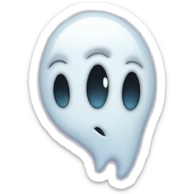 cartoon ghost merc face palming  sticker