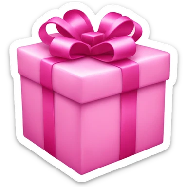 present pink sticker